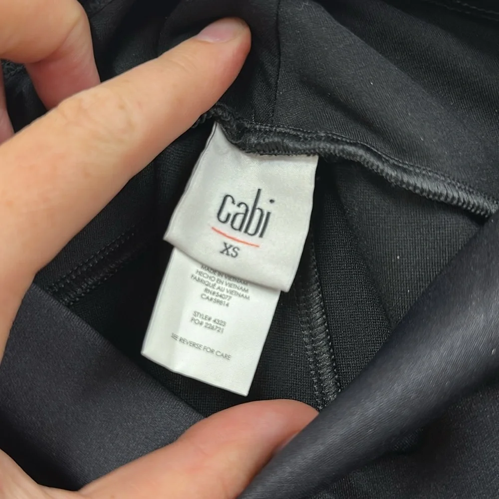 Cabi black tuxedo leggings #4323 size xs - Picture 8 of 10